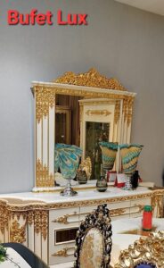 Bufet cu oglindă Lux – vedere frontală, design modern și finisaje elegante