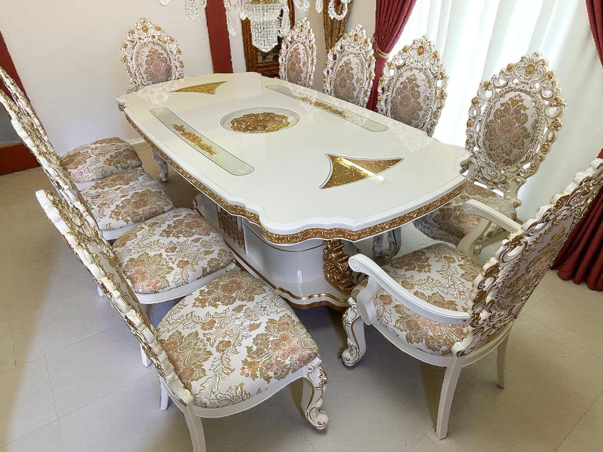 Masă Lux cu 10 Scaune – Masă Dining premium