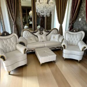 Set living Kilci – canapea, fotolii și taburet