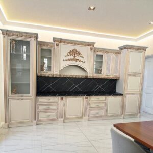 Bucătărie Veneția crem stil clasic din MDF